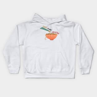 Classic Ramen Is My Valentine Kids Hoodie